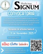 Convocatoria – Revista Científica Medicinae Signum